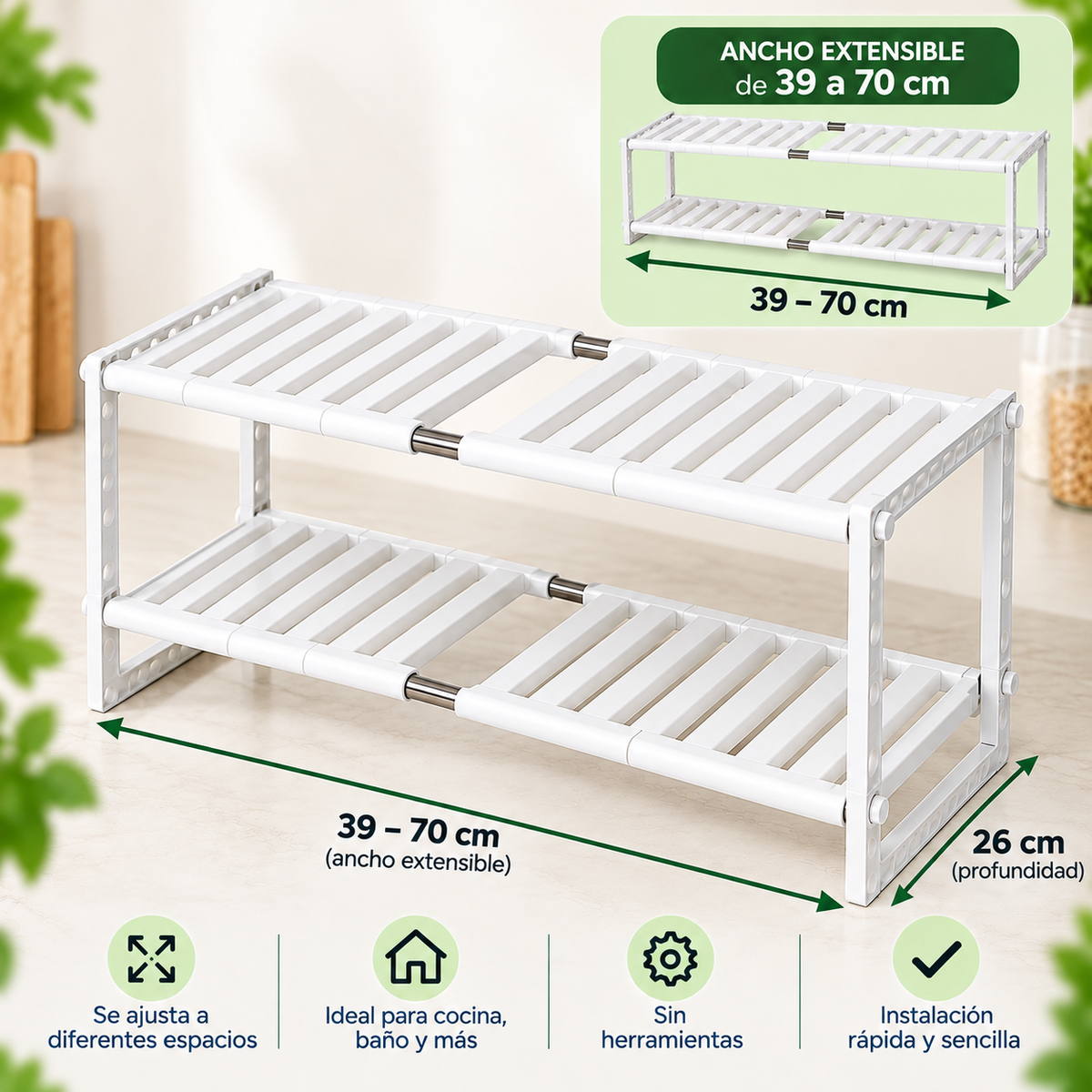 OrdenFlex™ Organizador Expandible