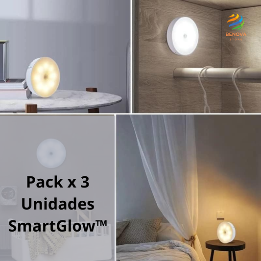 SmartGlow™- 3 Luces Led con Sensor de Movimiento
