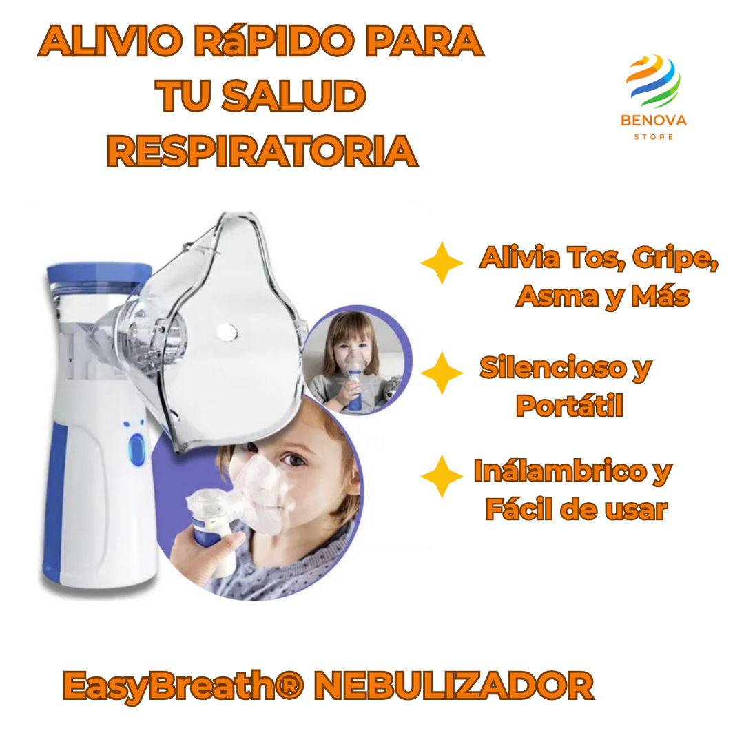 EasyBreath®.Nebulizador Portátil Niños Adultos