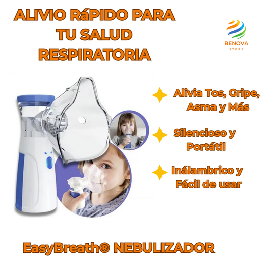 EasyBreath®.Nebulizador Portátil Niños Adultos