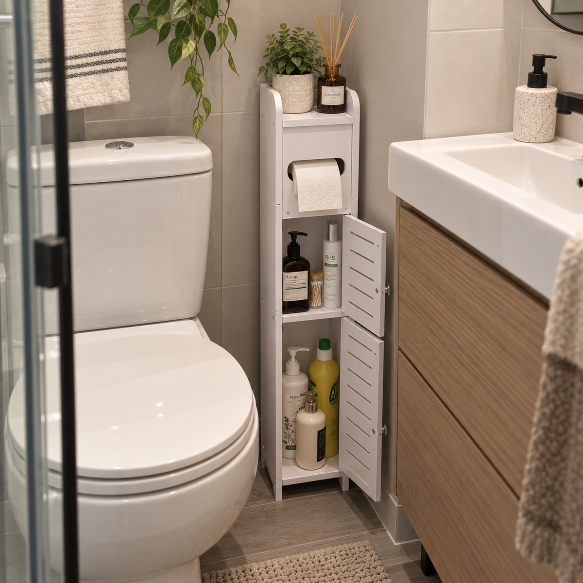 OrdenFlex Baño™ Mueble Organizador para Baño